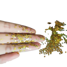 Hot selling!3D polyester laser glitter flake for nail art, make up,cloth decoration, ornament for all festival etc